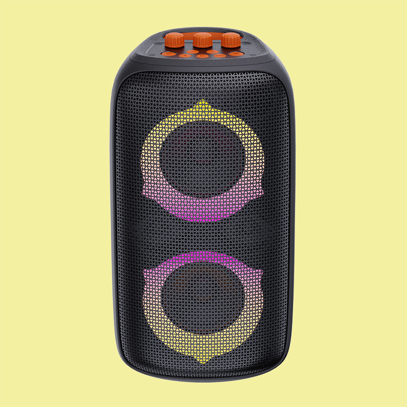 Đen Bluetooth V5.3 Outdoor Party Speaker với pin 4\u03a9 Impedance ABS Iron