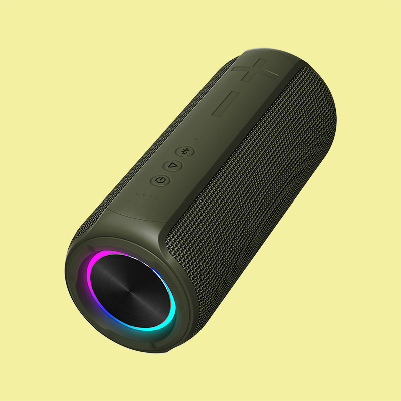 5V 2A 30W mạnh mẽ Bass LED Light Bluetooth loa với thẻ SD AUX IN