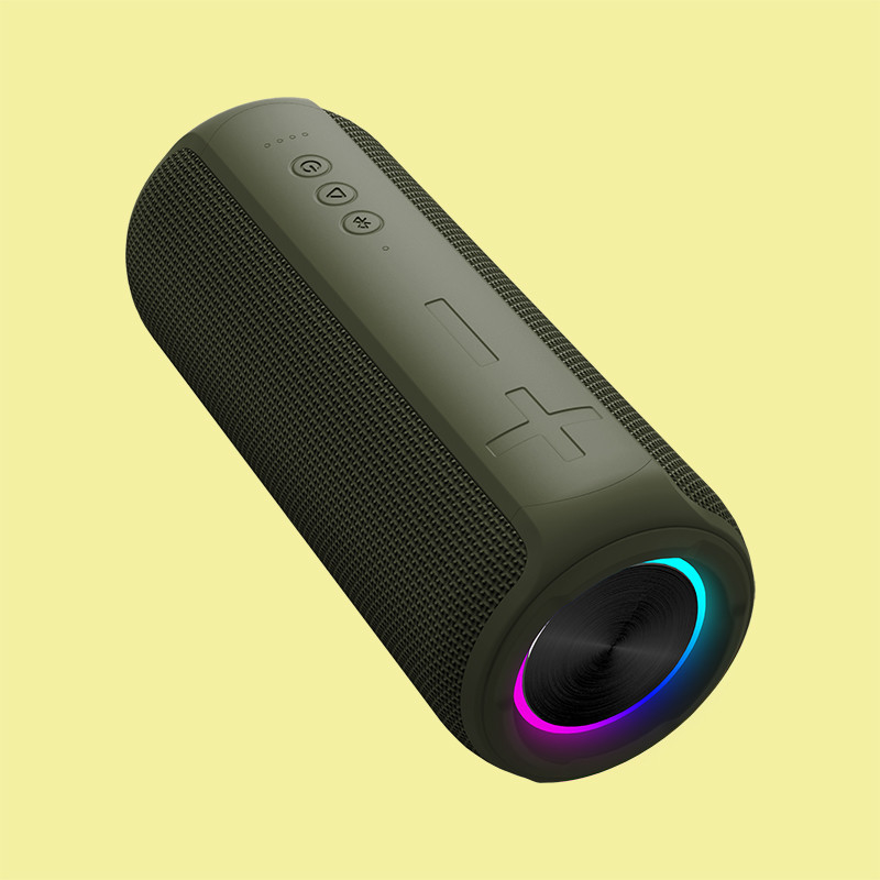 5V 2A 30W mạnh mẽ Bass LED Light Bluetooth loa với thẻ SD AUX IN